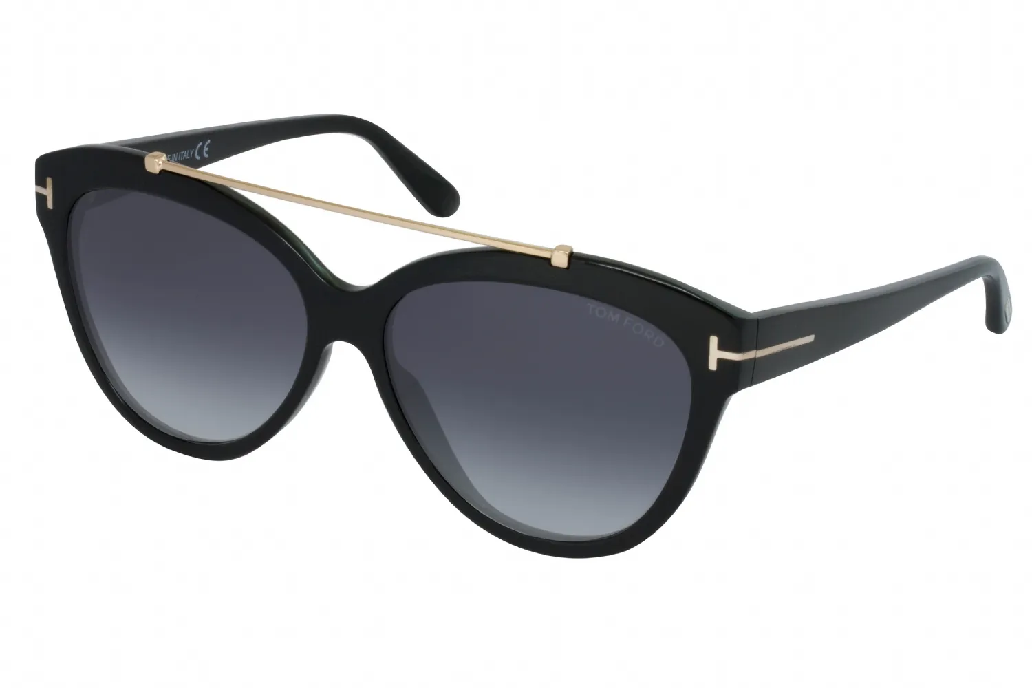 Tom Ford FT0518 01B Sunglasses Shiny Black 58mm Women