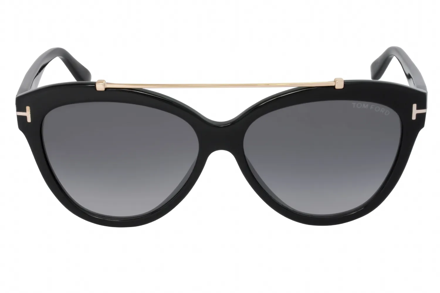 Tom Ford FT0518 01B Sunglasses Shiny Black 58mm Women 2