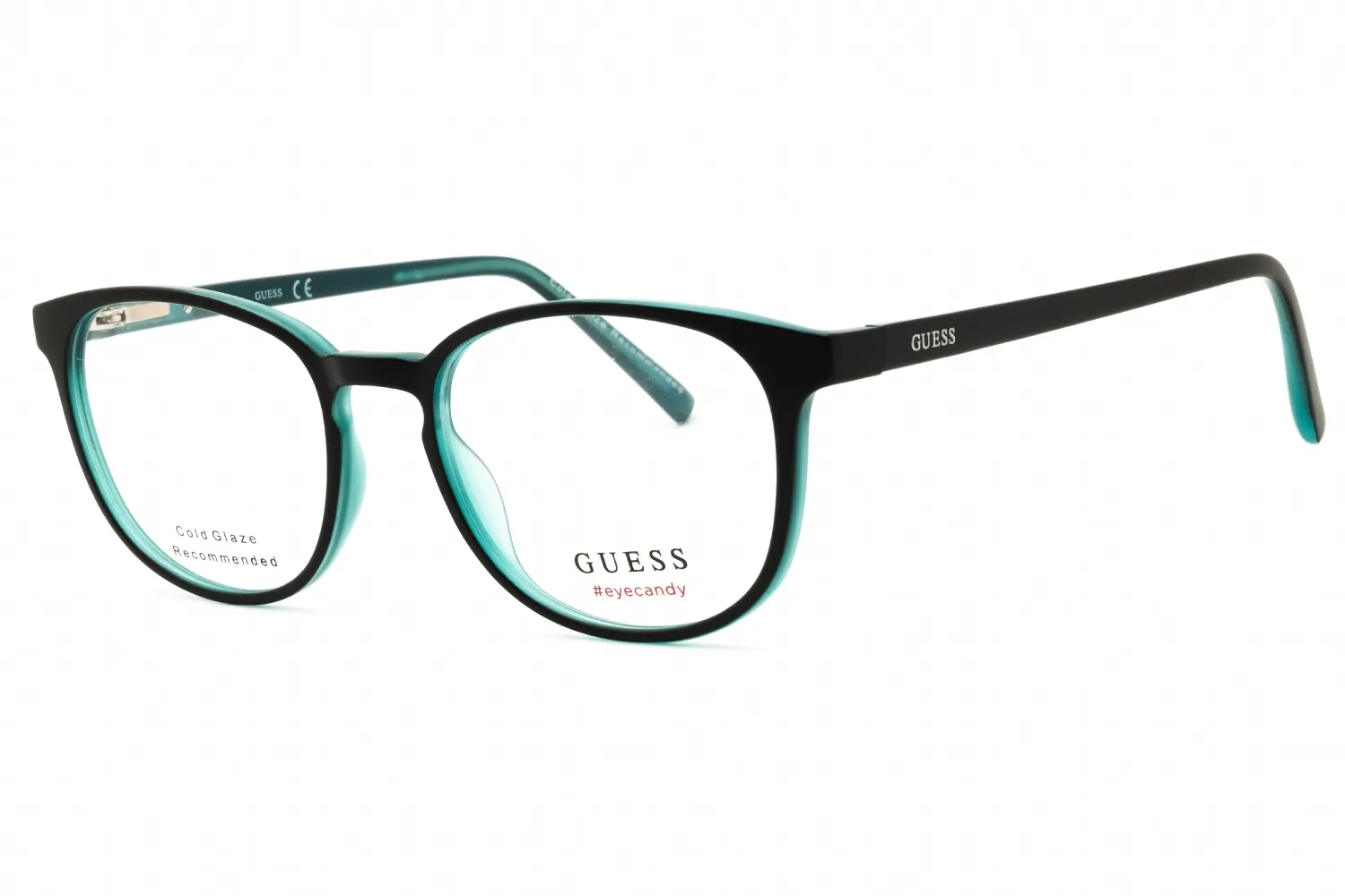 Guess GU3009 005 Eyeglasses Black Blue 49mm Women
