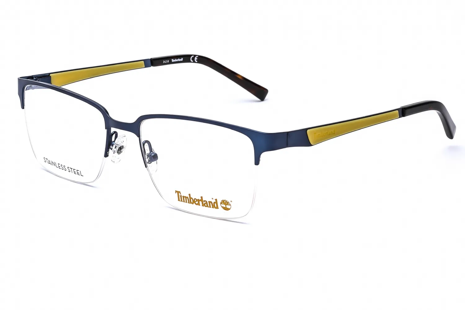 Timberland TB1564 091 Eyeglasses Matte Blue-yellow 53mm Men