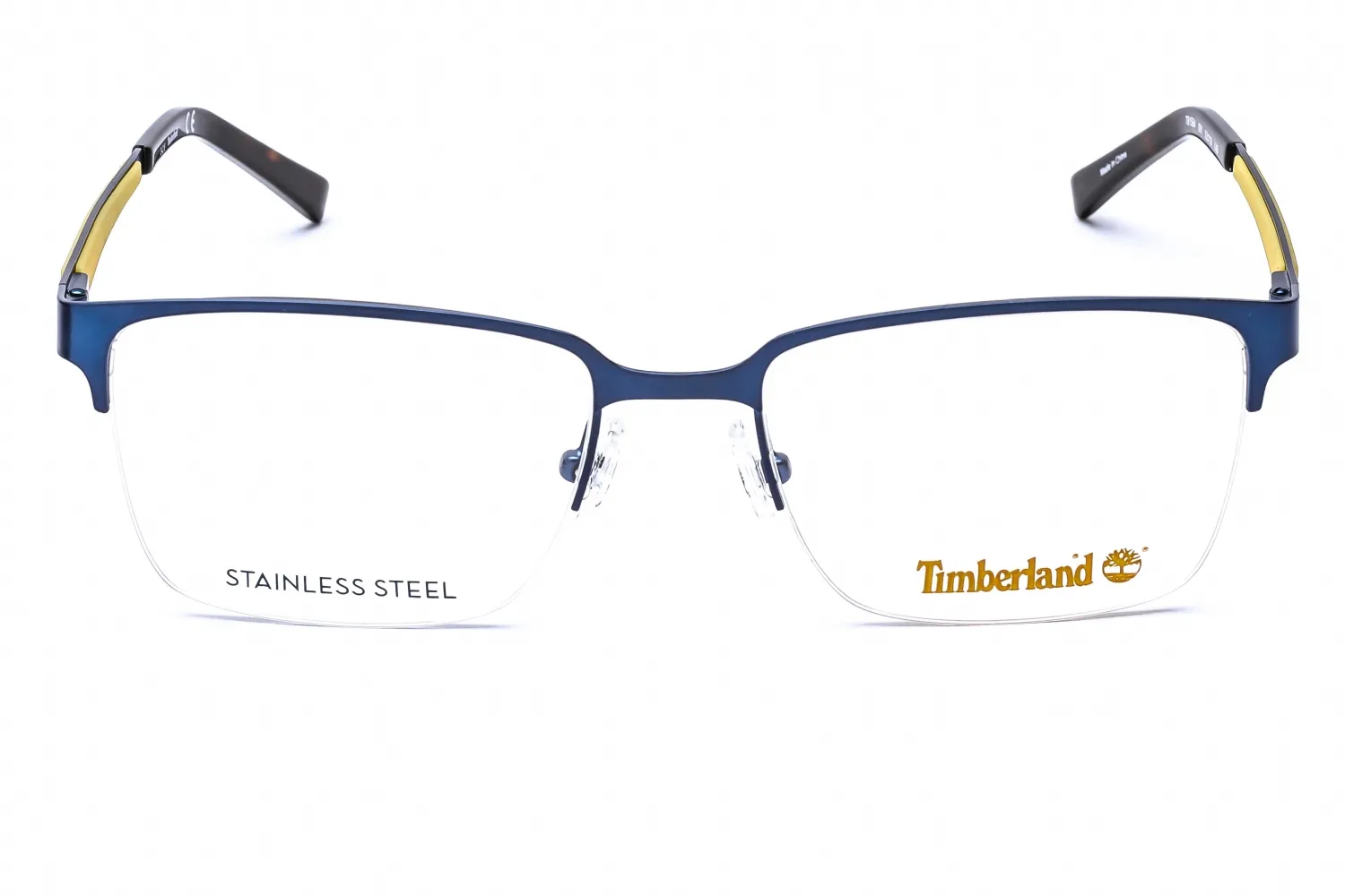 Timberland TB1564 091 Eyeglasses Matte Blue-yellow 53mm Men 2