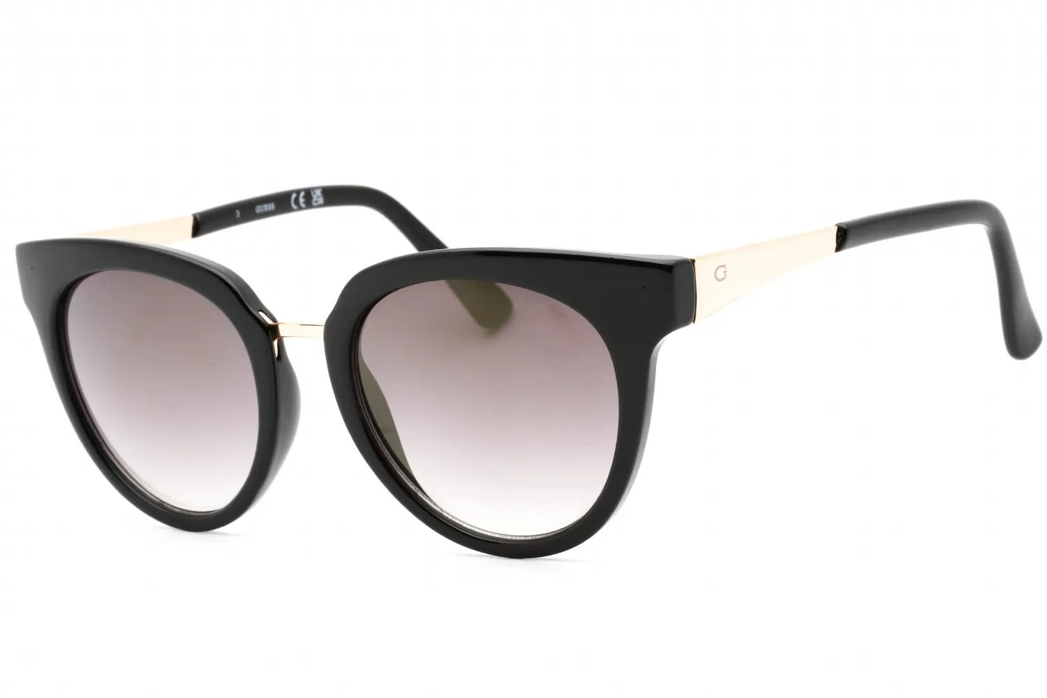 Guess Factory GF0309 01C Sunglasses Shiny Black 52mm Women