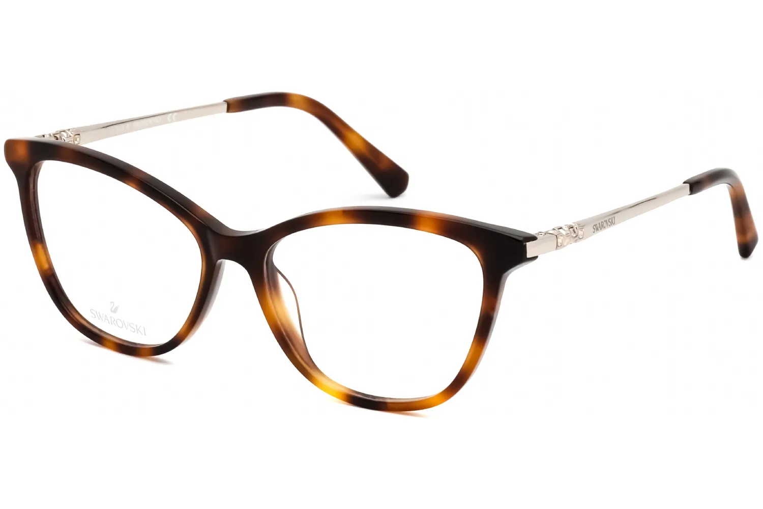 Swarovski SK5249-H 052 Eyeglasses Dark Havana 53mm Women
