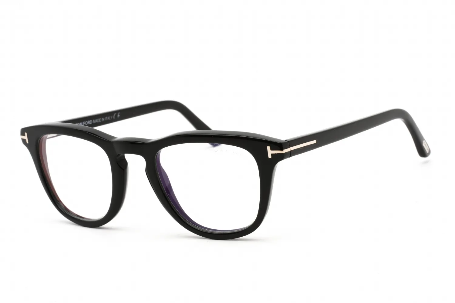 Tom Ford FT5488-B 001 Eyeglasses Shiny Black 49mm Men
