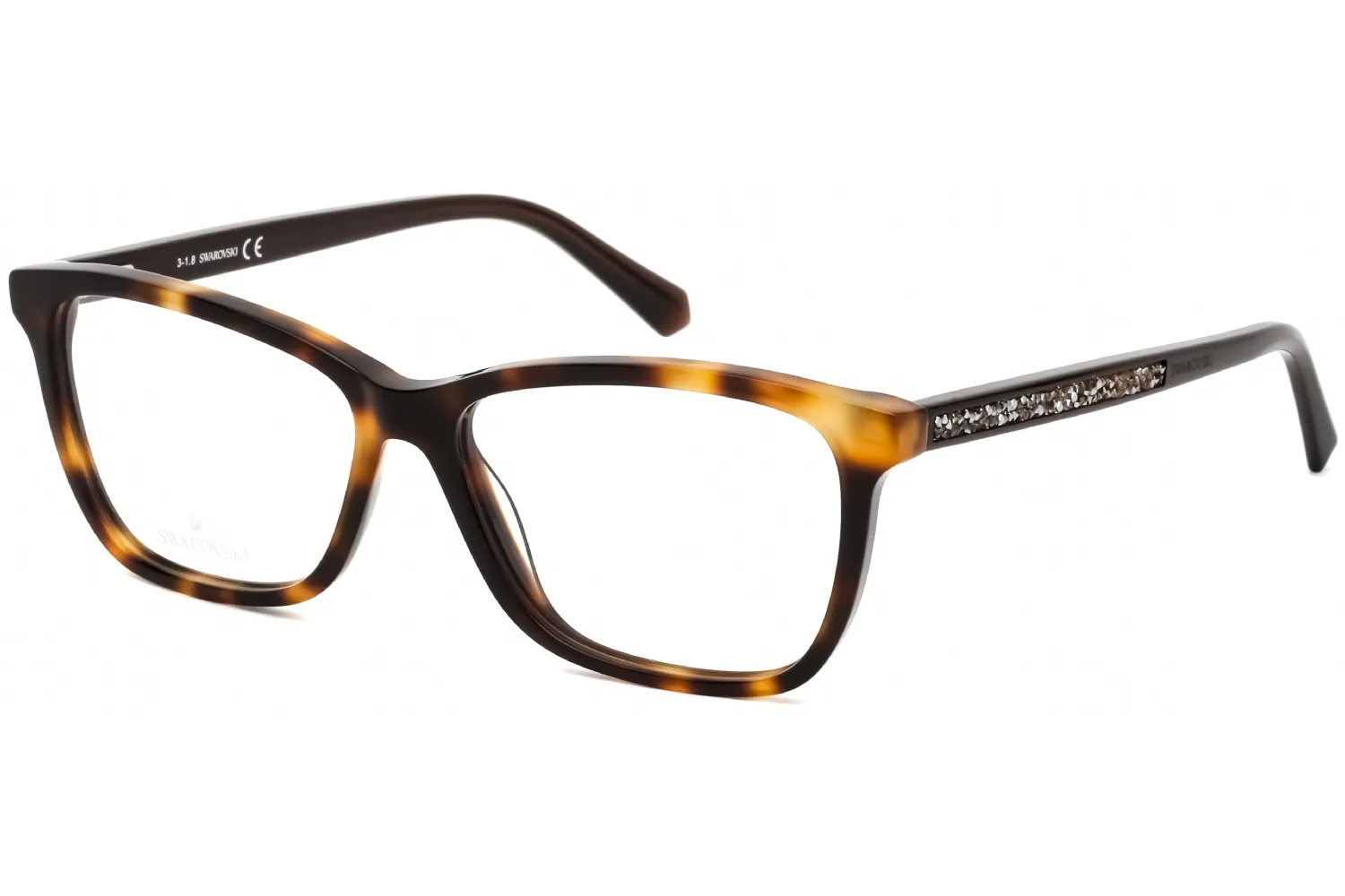 Swarovski SK5265 052 Eyeglasses Dark Havana 54mm Women