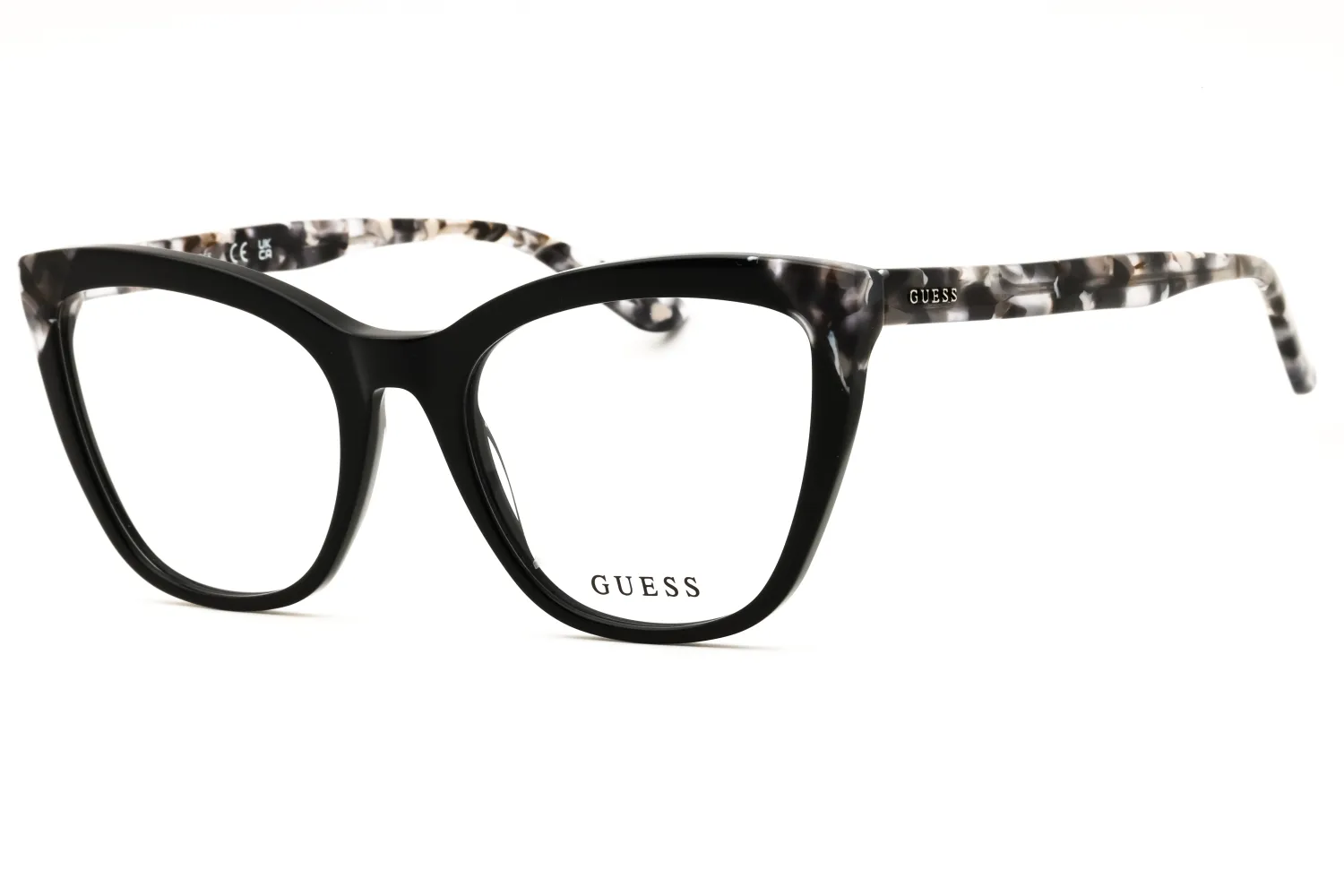 Guess GU2674 001 Eyeglasses Shiny Black 53mm Women