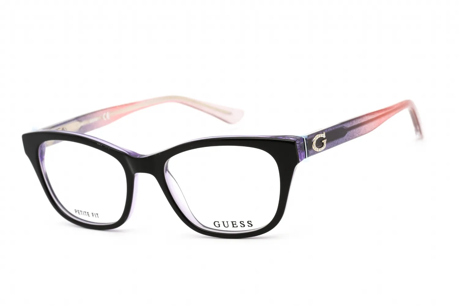 Guess GU2678 001 Eyeglasses Shiny Black 49mm Women
