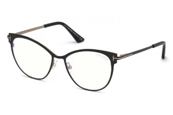 Tom Ford FT5530-B 001 Eyeglasses Black 54mm Women