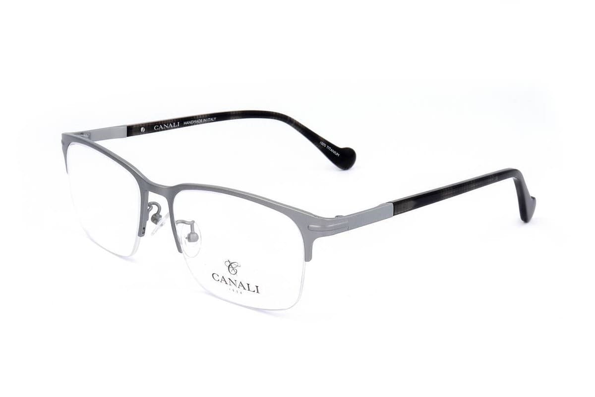 Canali CO603A C03 Eyeglasses Silver Gray 55mm Men