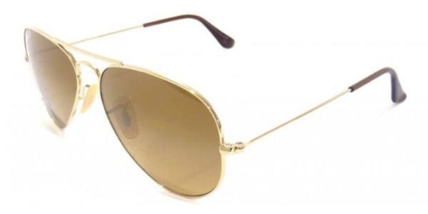 Ray-Ban RB3025 AVIATOR LARGE METAL 001/M2 RB3025 Aviator Large Metal Polarized Sunglasses Gold 135mm Men