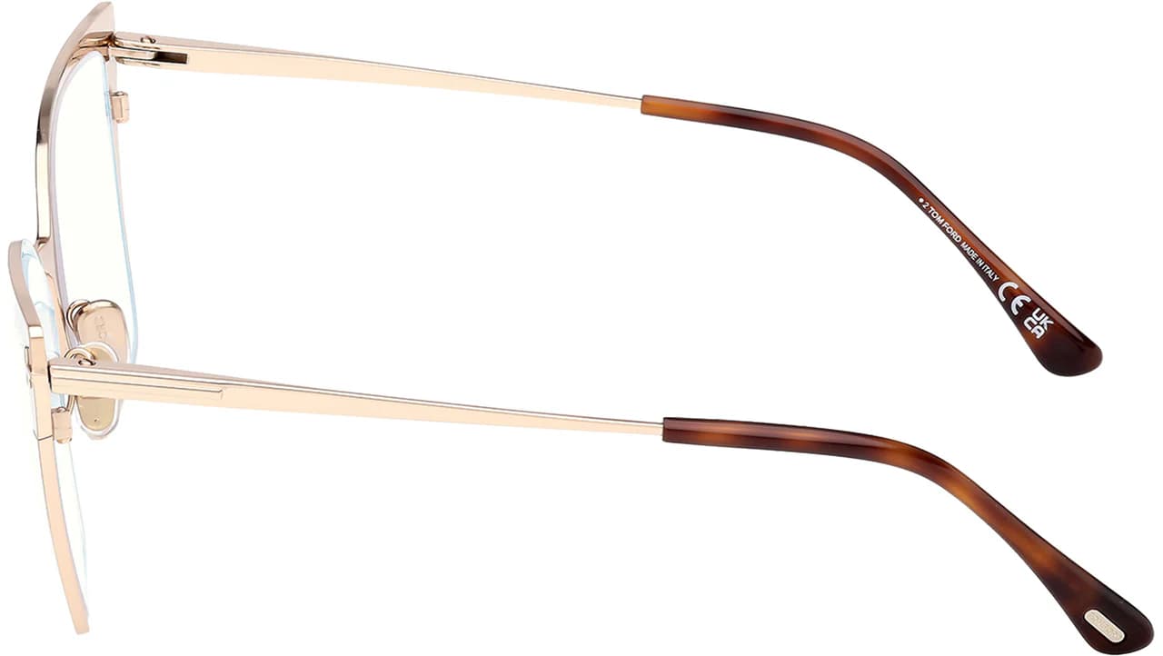 Tom Ford FT6051B 028 Eyeglasses Shiny Rose Gold 56mm Women 4