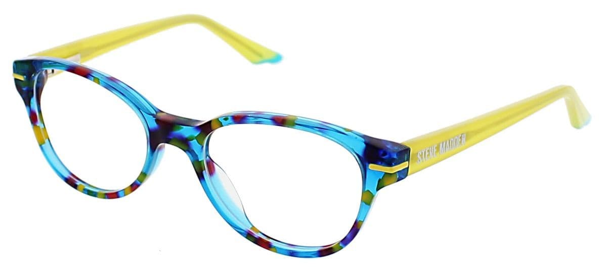 Steve Madden Funffetti Eyeglasses Teal Multi 44mm Kids