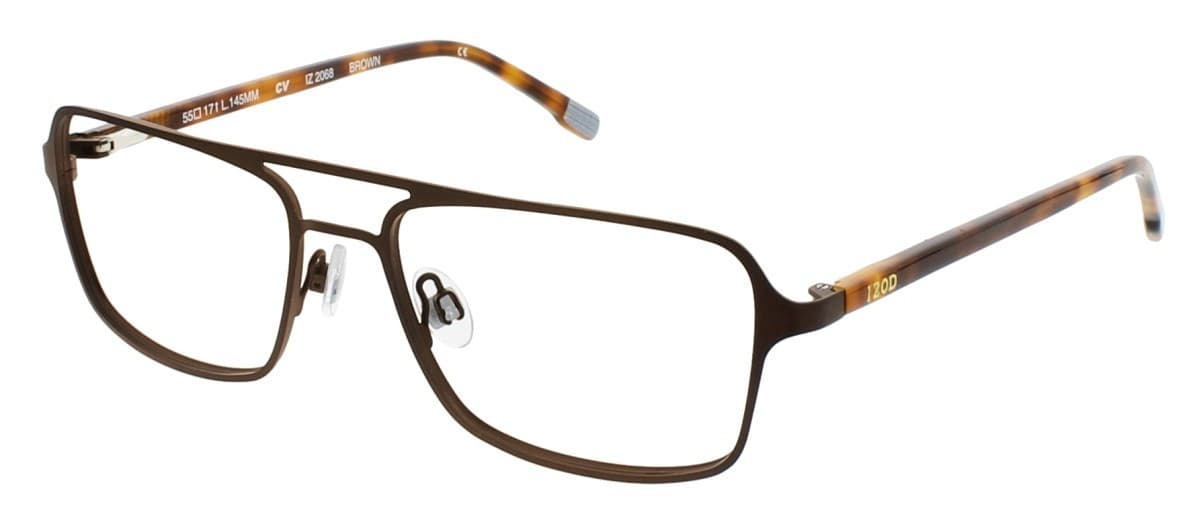 IZOD IZ2068 Eyeglasses Brown 57mm Men