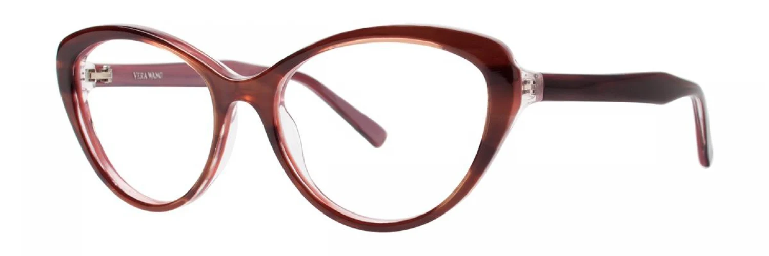 Vera Wang V367 Eyeglasses Burgundy 51mm Women