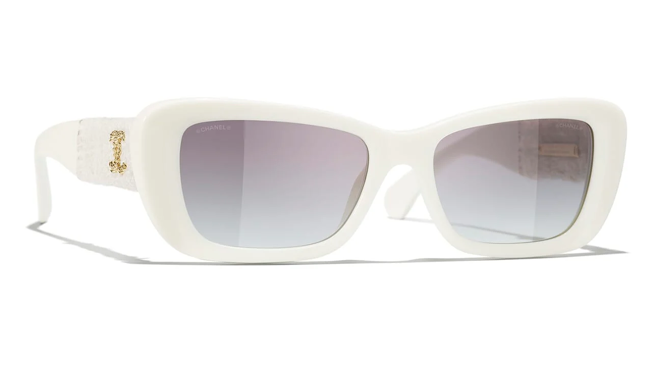 Chanel 5514-A c.1255/S6 Sunglasses White 140mm Unisex