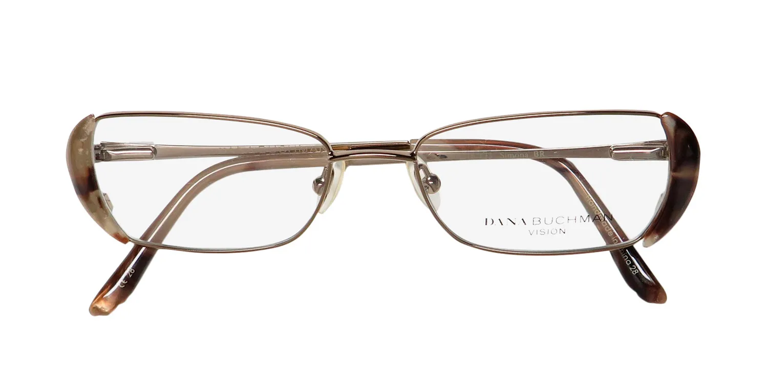 Dana Buchman Simona br Eyeglasses Brown 50mm 2