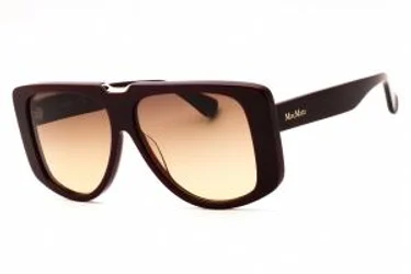 Max Mara MM0075 69F Sunglasses Shiny Bordeaux 57mm