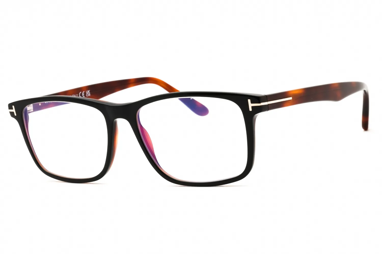Tom Ford FT5752-B 005 Eyeglasses Black 55mm Unisex