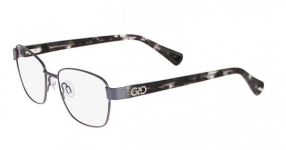 Cole Haan Ch5008 400 Eyeglasses Blue Gunmetal 50mm Women