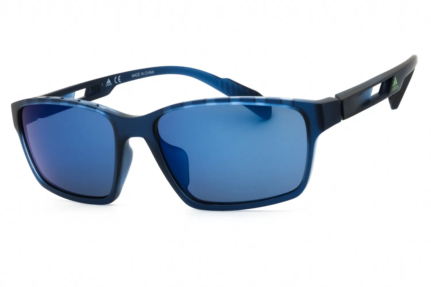 Adidas SP0024 91V Sunglasses Matte Blue 58mm Men