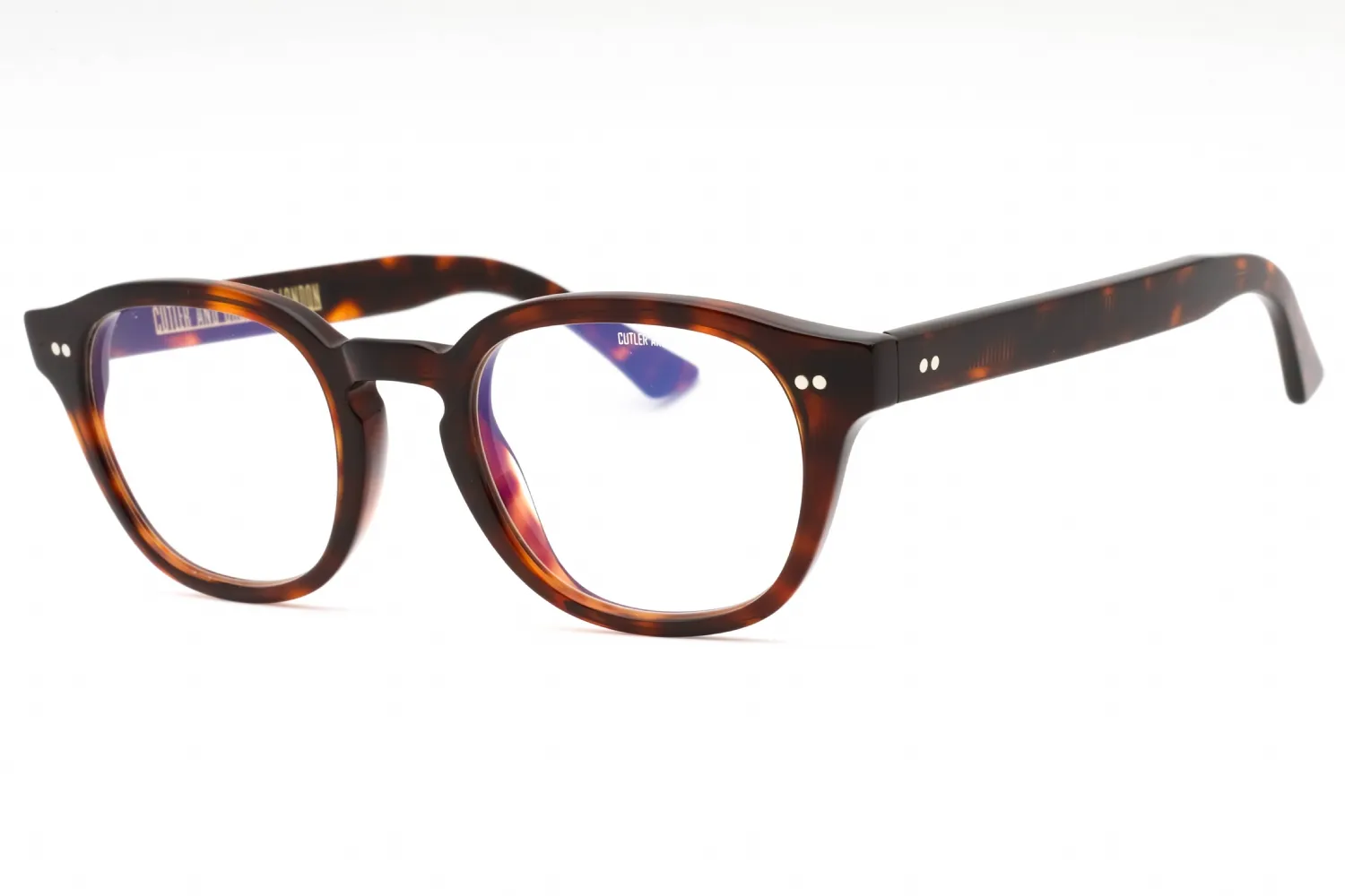 Cutler and Gross CGBB1380 002 Eyeglasses Dark Turtle  Dt0 51mm Men