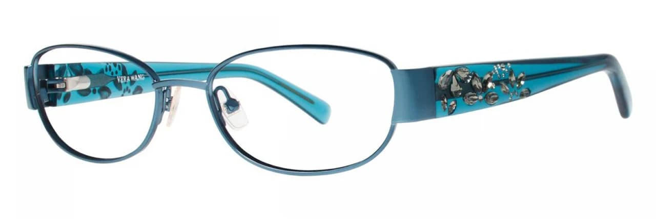 Vera Wang Garland 2 Eyeglasses Teal 50mm
