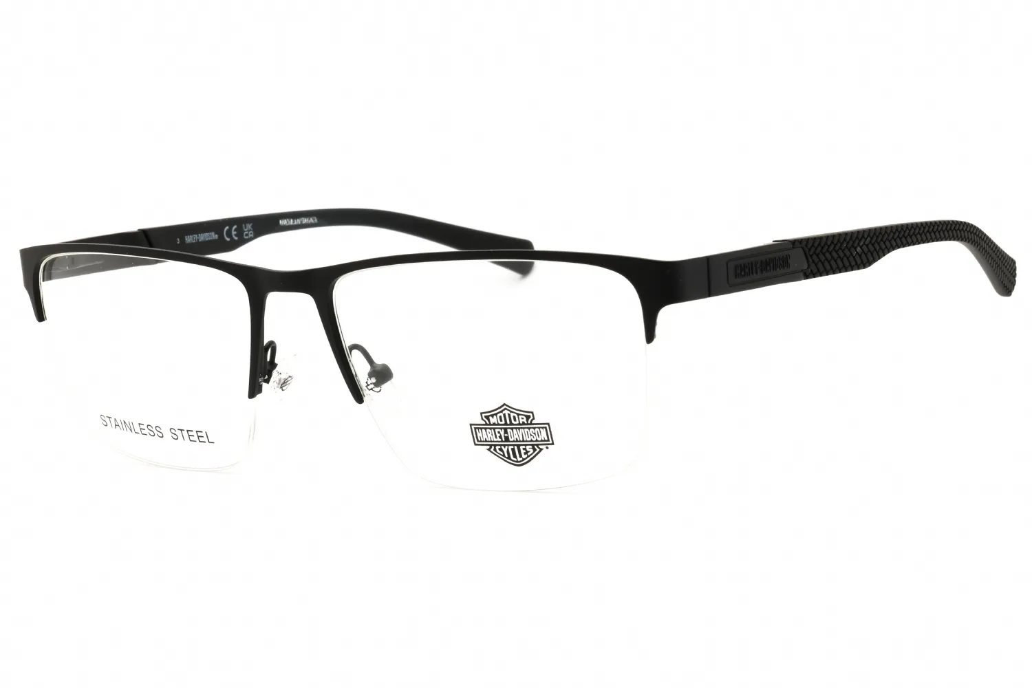 Harley Davidson HD00010 002 Eyeglasses Matte Black 58mm Men