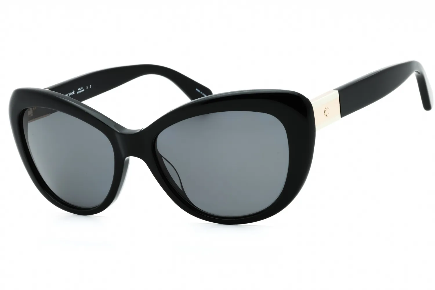 Kate Spade Emmalynn/S 0807 00 Sunglasses Black (m9 Gray Cp Pz Lens) 54mm Women