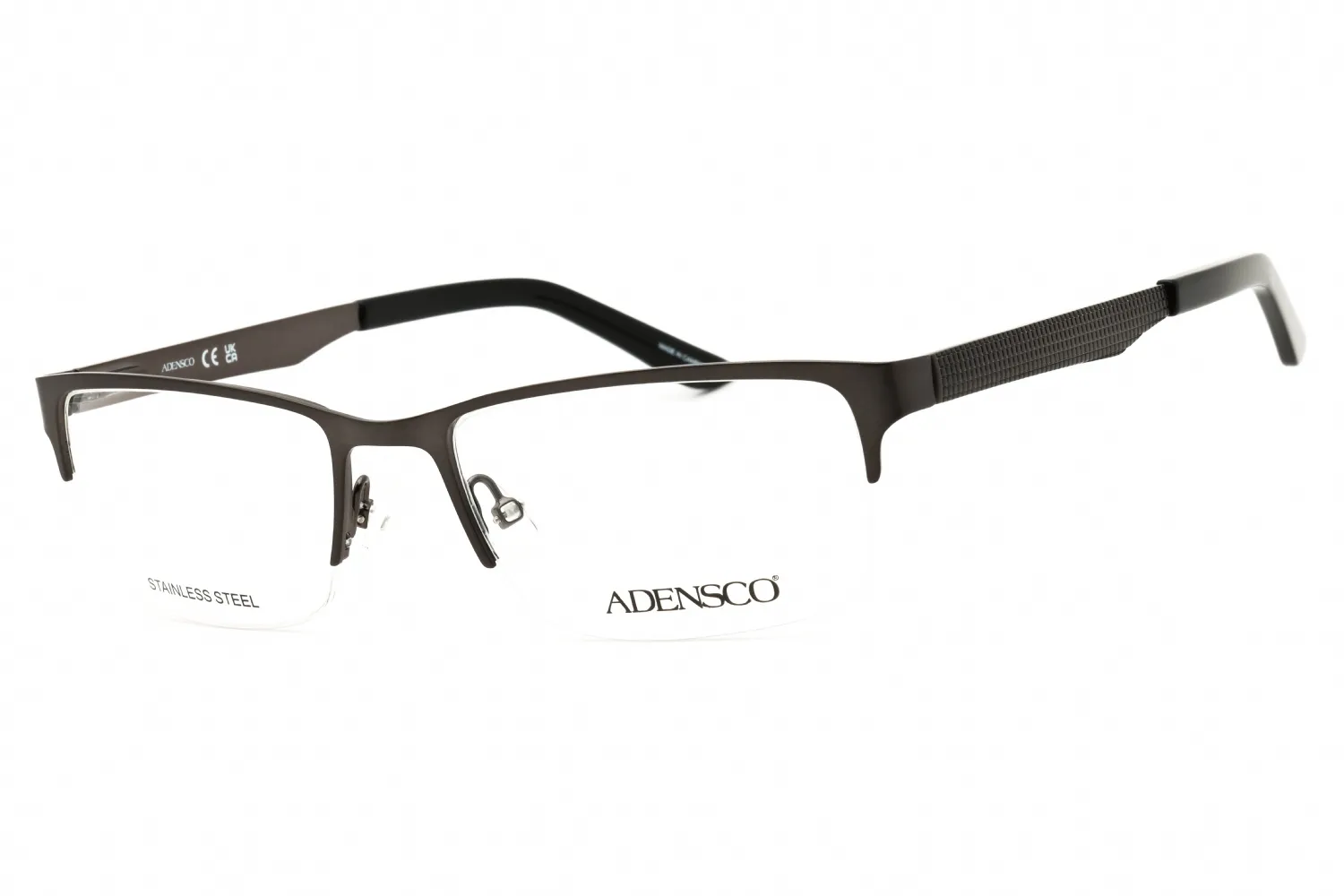 Adensco Ad115 0R80 00 Eyeglasses Semi Matte Dark Ruthenium 53mm Men