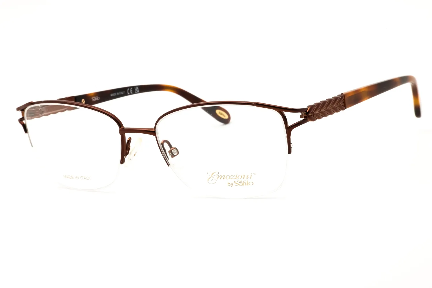 Emozioni 4377 009Q 00 Eyeglasses Brown 52mm Women