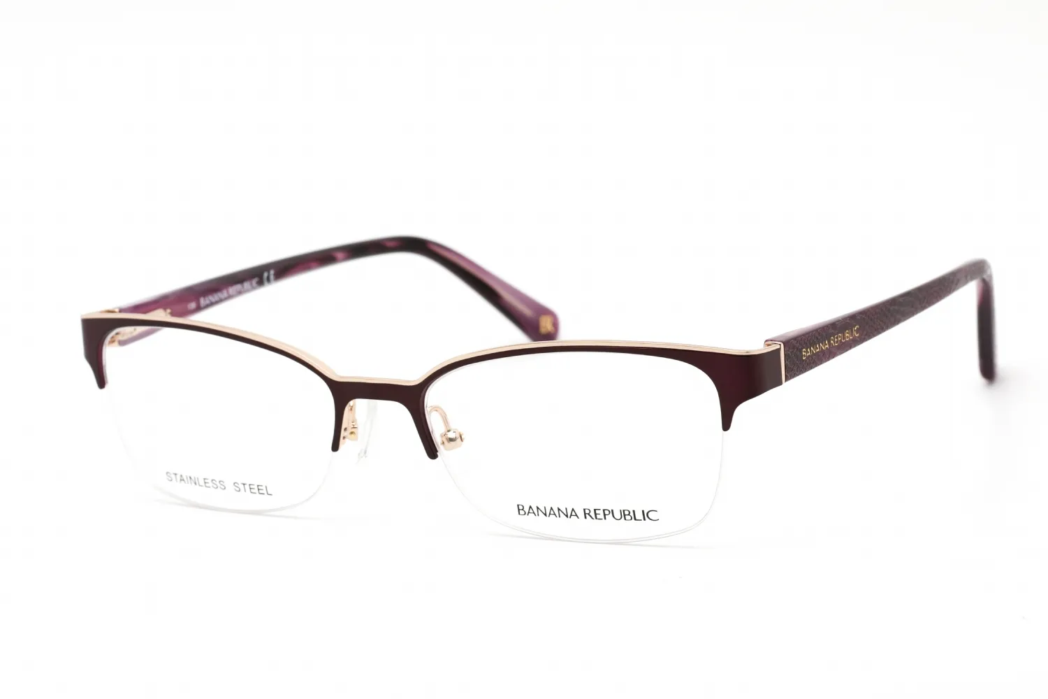 Banana Republic Elsa 01JZ 00 Eyeglasses Matte Purple Violet 53mm Women