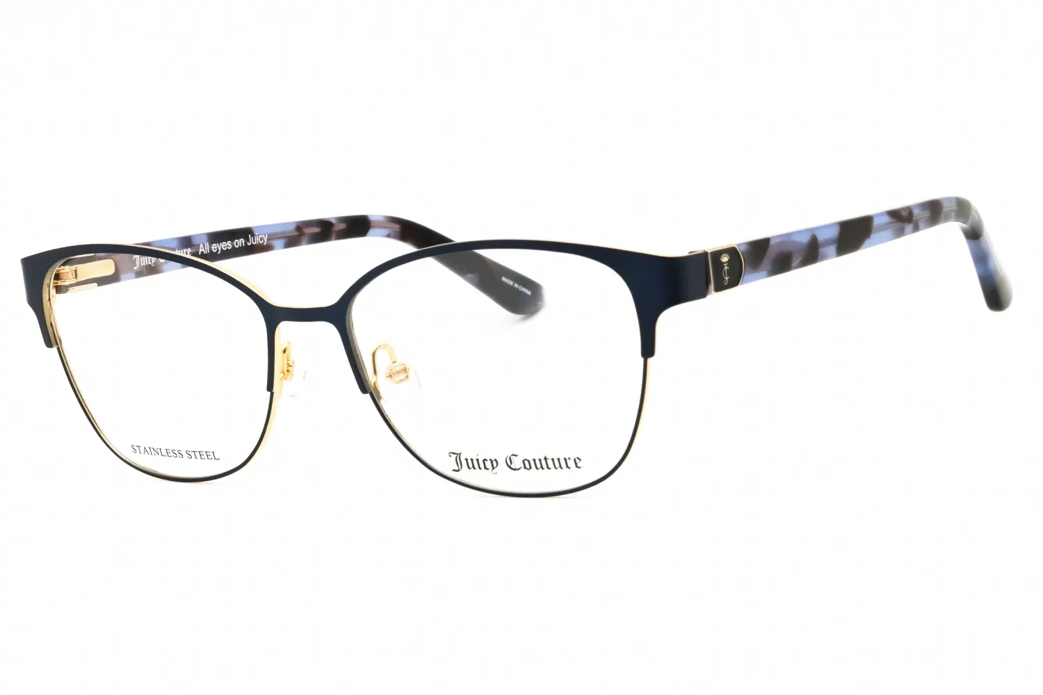 Juicy Couture Ju 181 0U1F 00 Eyeglasses Blue Havana 53mm Women