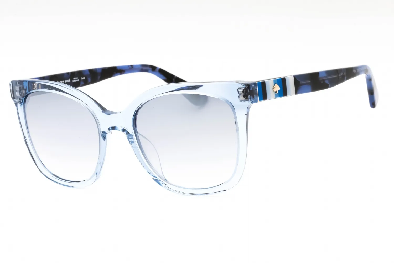 Kate Spade Kiya/S 0PJP 00 Sunglasses Blue (ic Gray Mirror Shaded Silver Lens) 53mm Women
