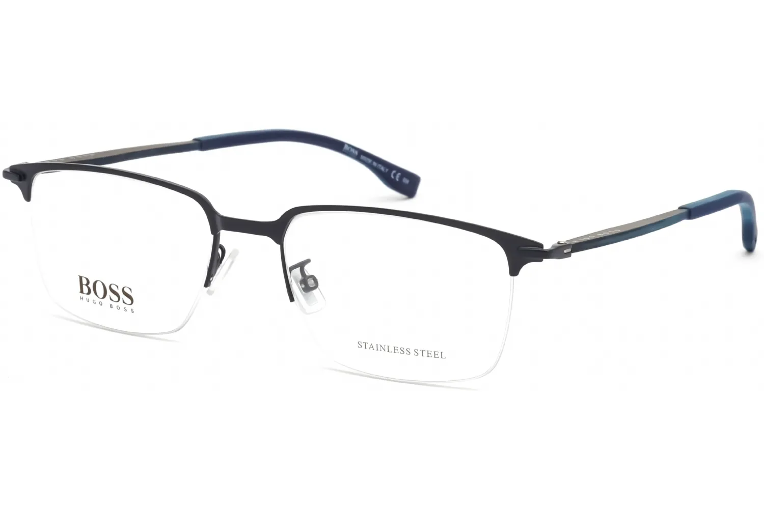 HUGO BOSS 1034/F 0FLL 00 Eyeglasses Matte Blue 55mm Men
