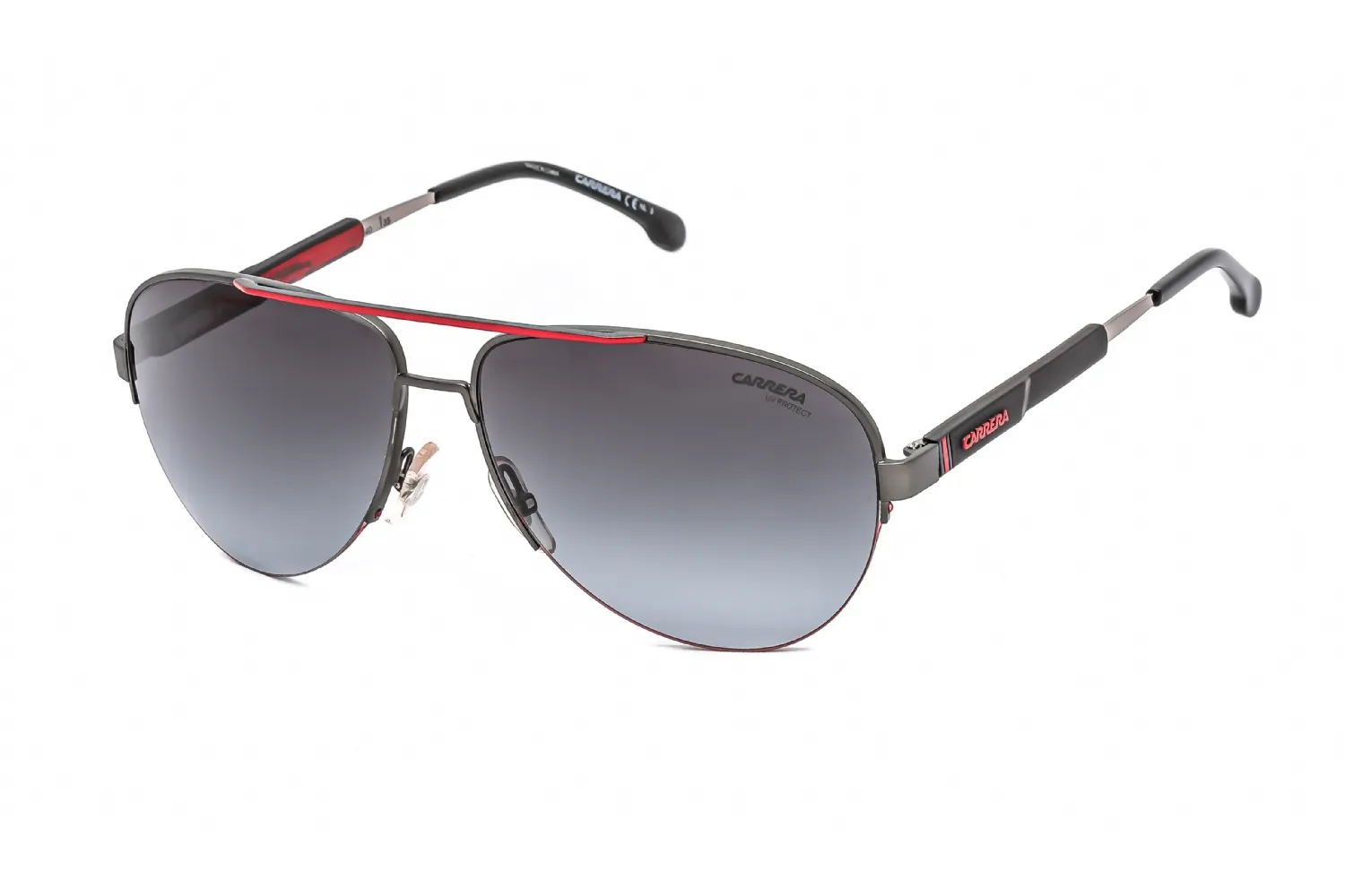 Carrera 8030/S 0SVK 9O Sunglasses Semi Matte Ruthenium Black 62mm Men