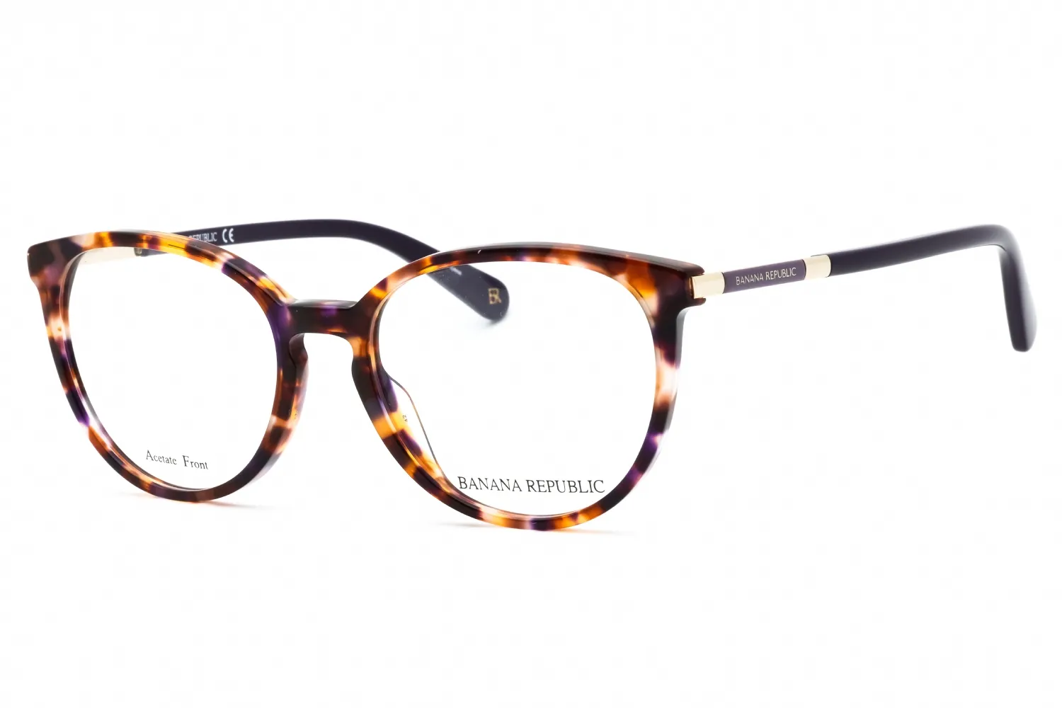 Banana Republic ADA 0DEX 00 Eyeglasses Brown Violet Havana 51mm Women