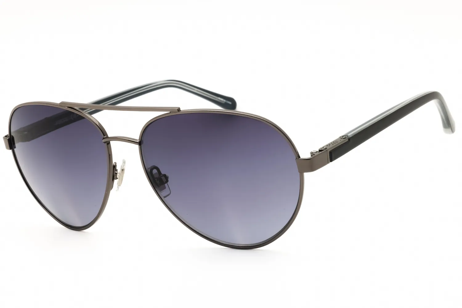 Fossil FOS 3101/S 0KJ1 9O Sunglasses Dk Ruthenium 58mm Men