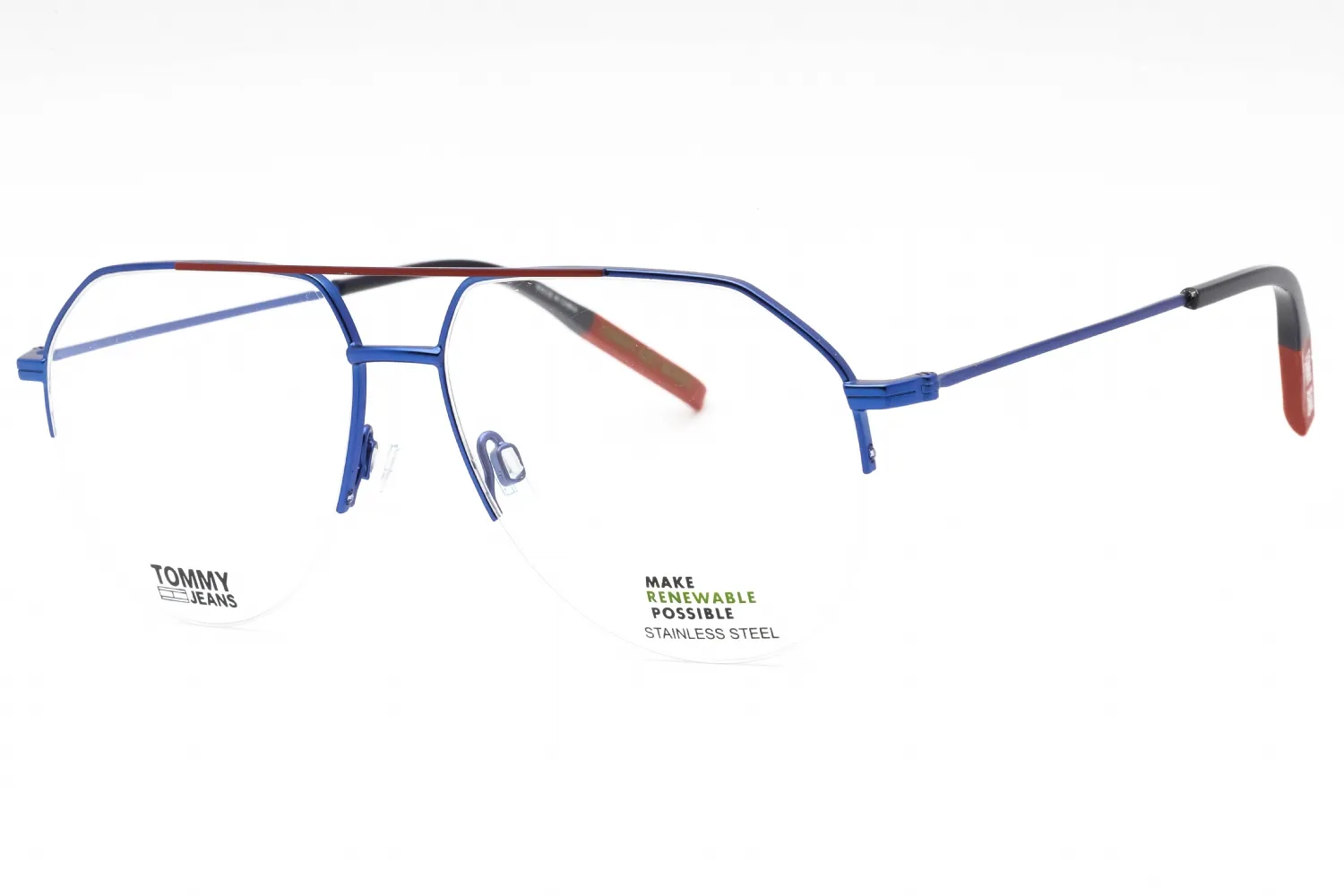 Tommy Hilfiger TJ 0013 0FLL 00 Eyeglasses Matte Blue 56mm Men