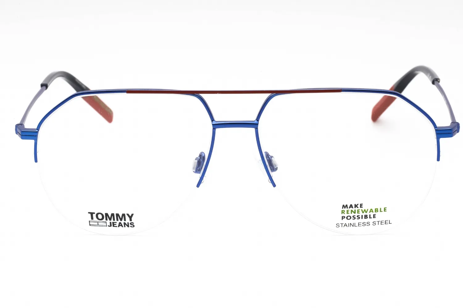 Tommy Hilfiger TJ 0013 0FLL 00 Eyeglasses Matte Blue 56mm Men 2