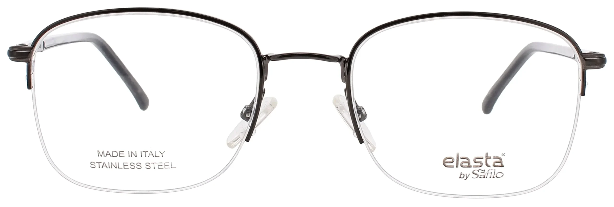 Elasta E 7242 284 Eyeglasses Black Ruthenium Brown 51mm Men 2