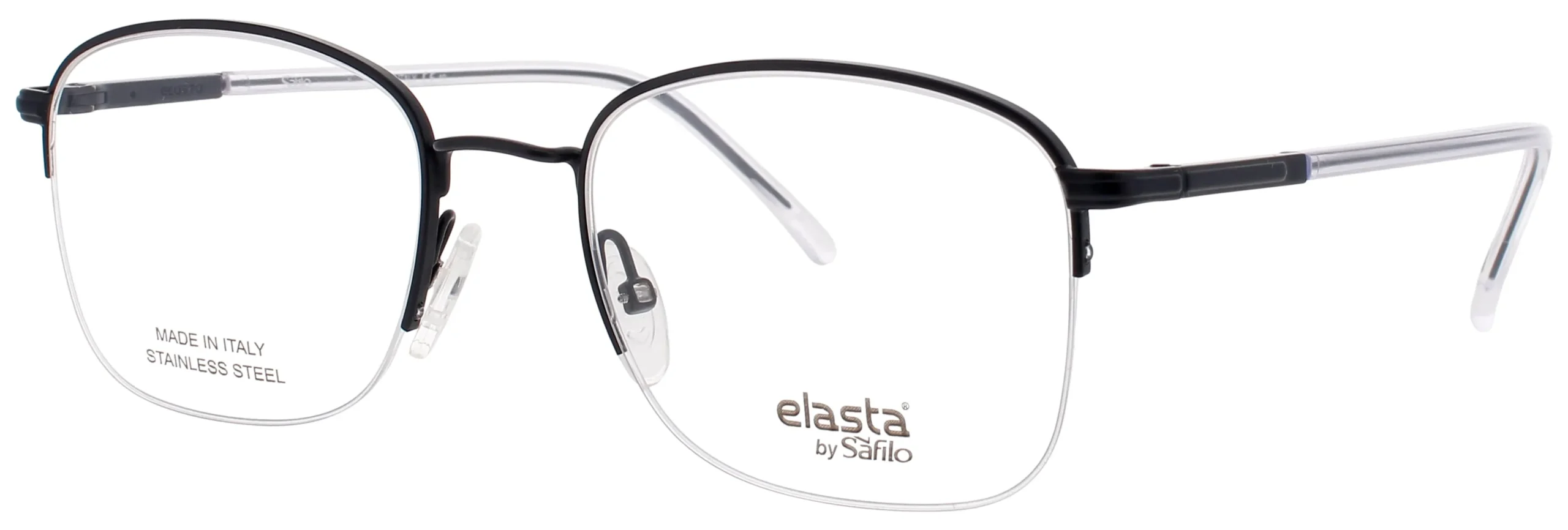 Elasta E 7242 FLL Eyeglasses Matte Blue Metal 51mm Men 2