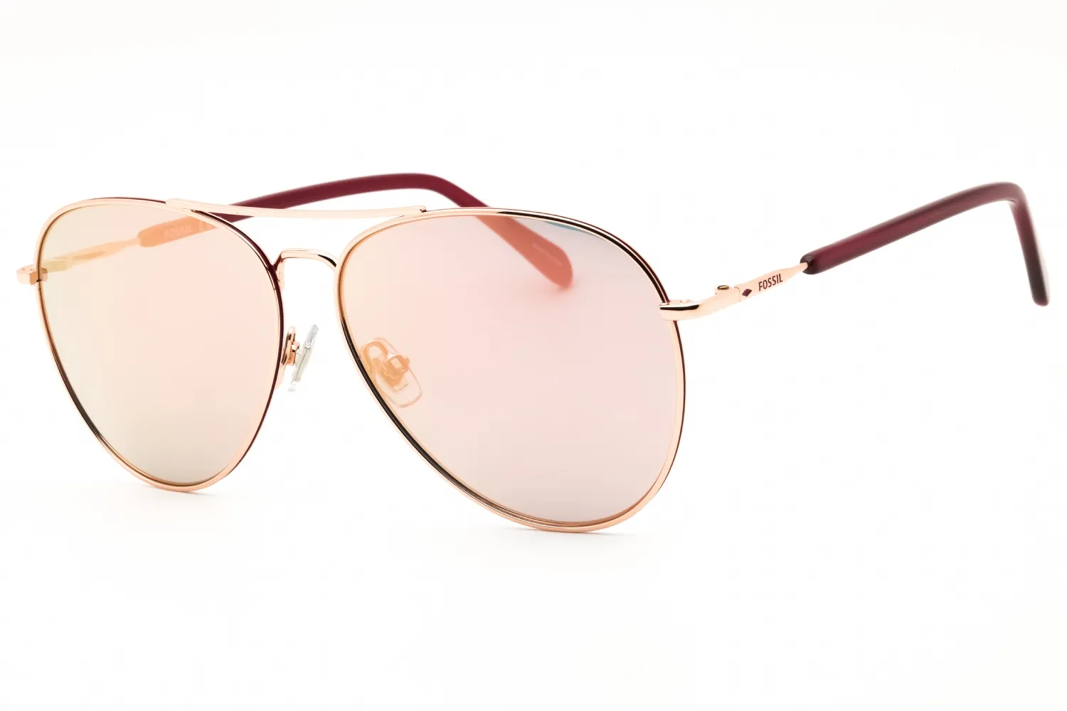 Fossil FOS 3102/G/S 0AU2 0J Sunglasses Red Gold 58mm Women