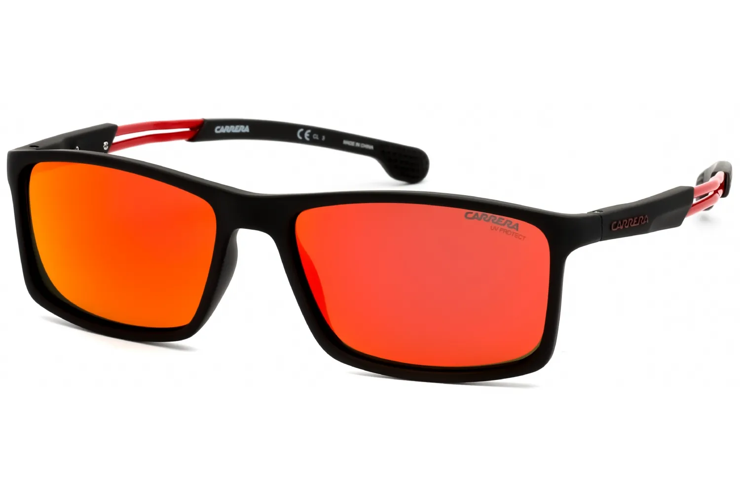 Carrera 4016/S 0BLX UZ Sunglasses Black Ruthenium Crystal Red 55mm Men