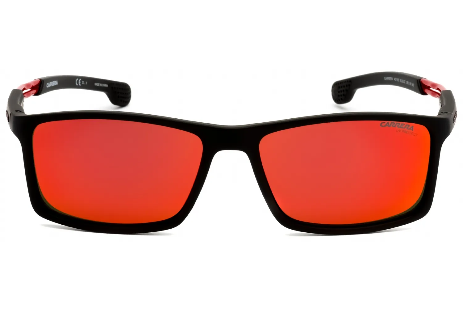 Carrera 4016/S 0BLX UZ Sunglasses Black Ruthenium Crystal Red 55mm Men 2