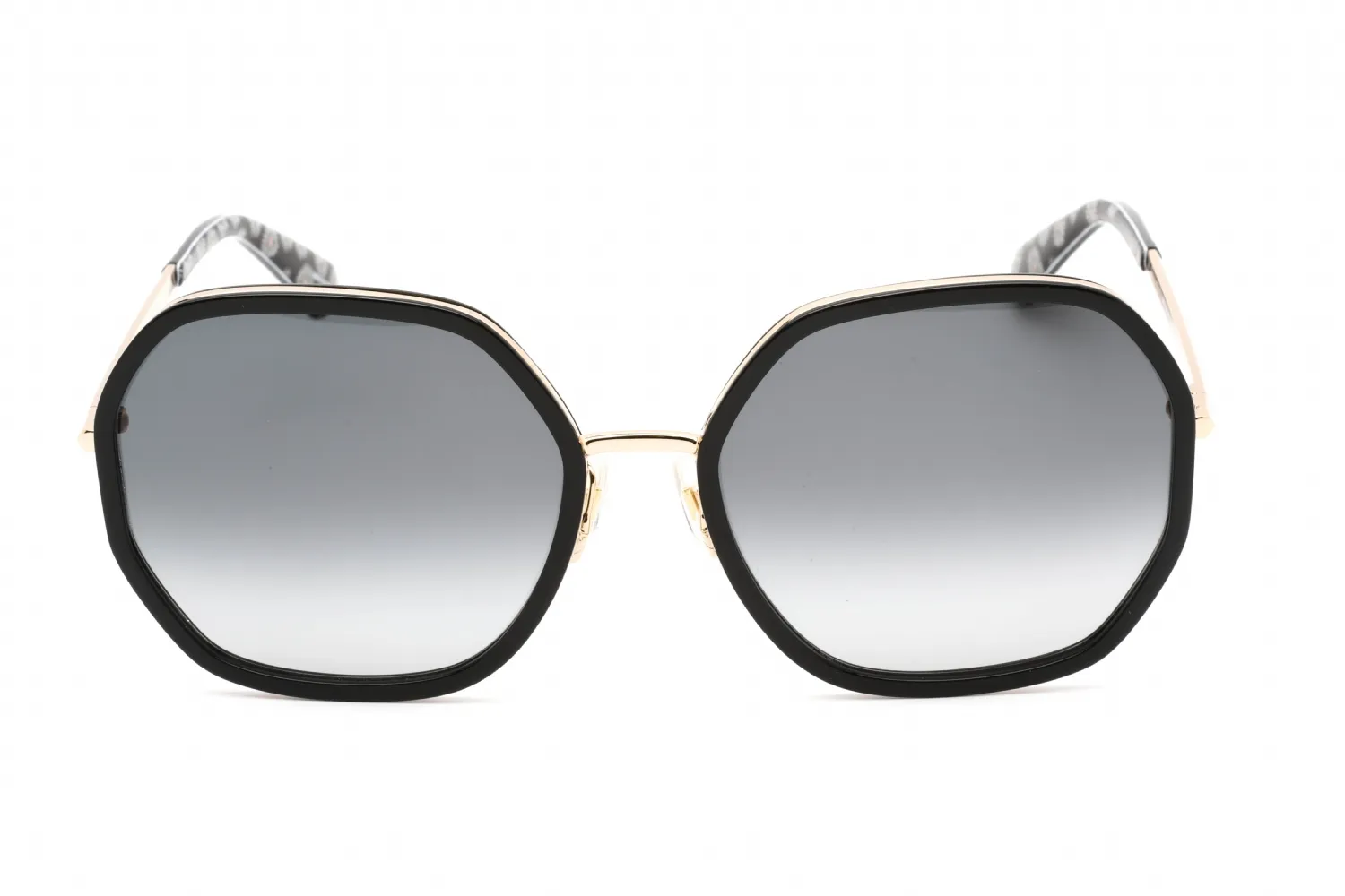Kate Spade NICOLA/G/S 0RHL 9O Sunglasses Gold Black 58mm Women 2