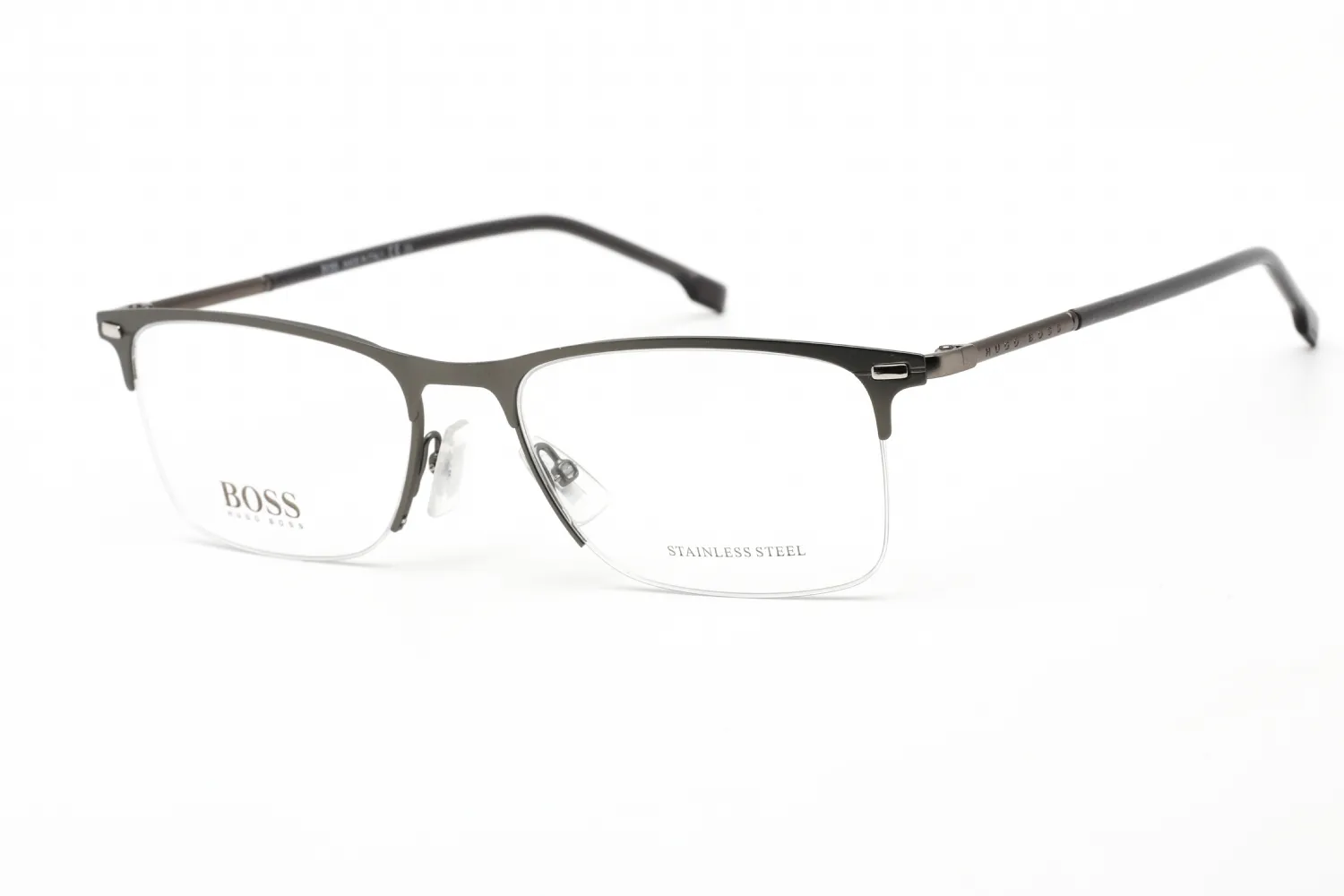 HUGO BOSS BOSS 1230/U 0R80 00 Eyeglasses Matte Ruthenium 57mm Men