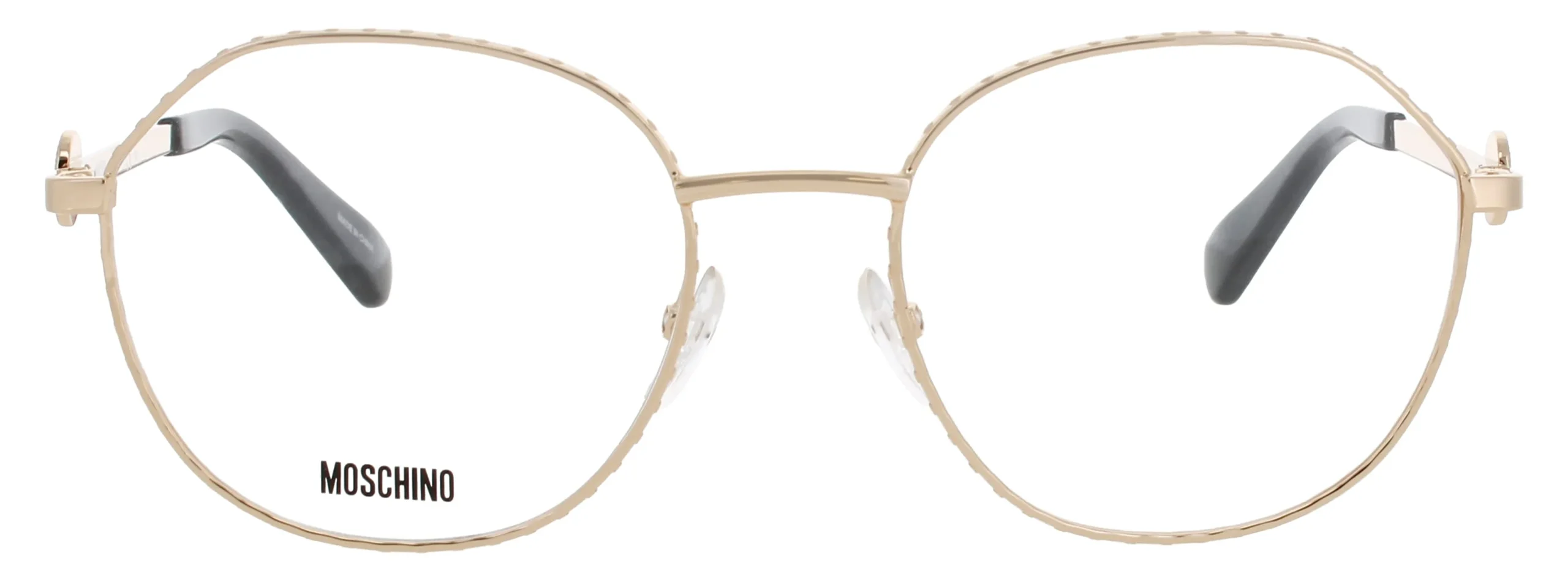 Moschino MOS586 000 Eyeglasses Rose Gold 51mm Women 2