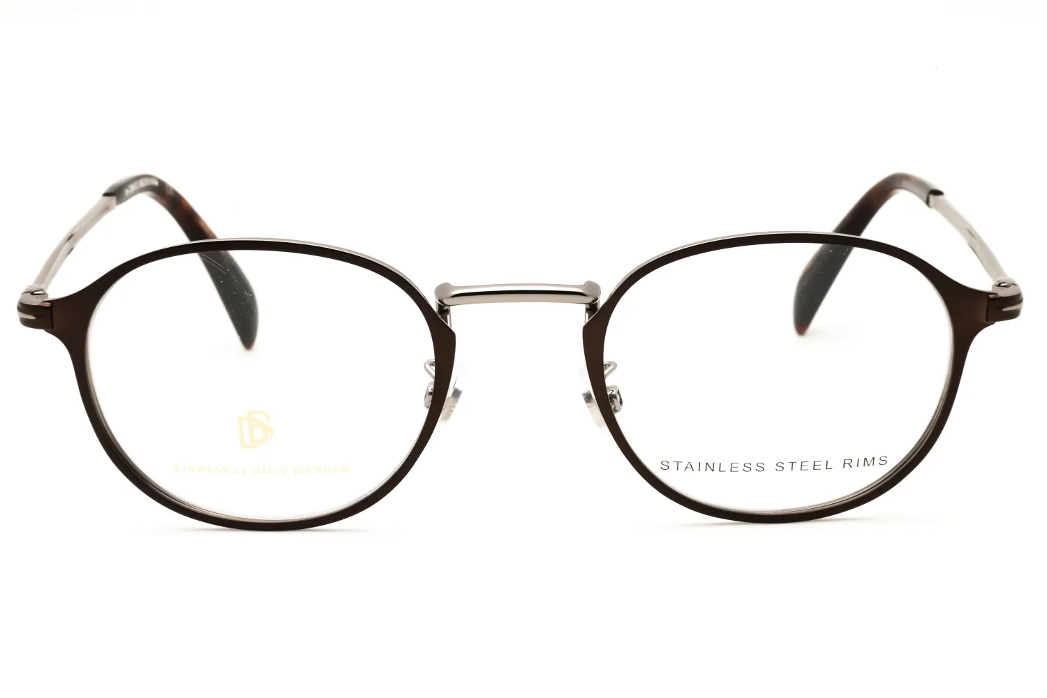 David Beckham DB 7055 005N 00 Eyeglasses Brown Mt Ruthenium 48mm Men 2