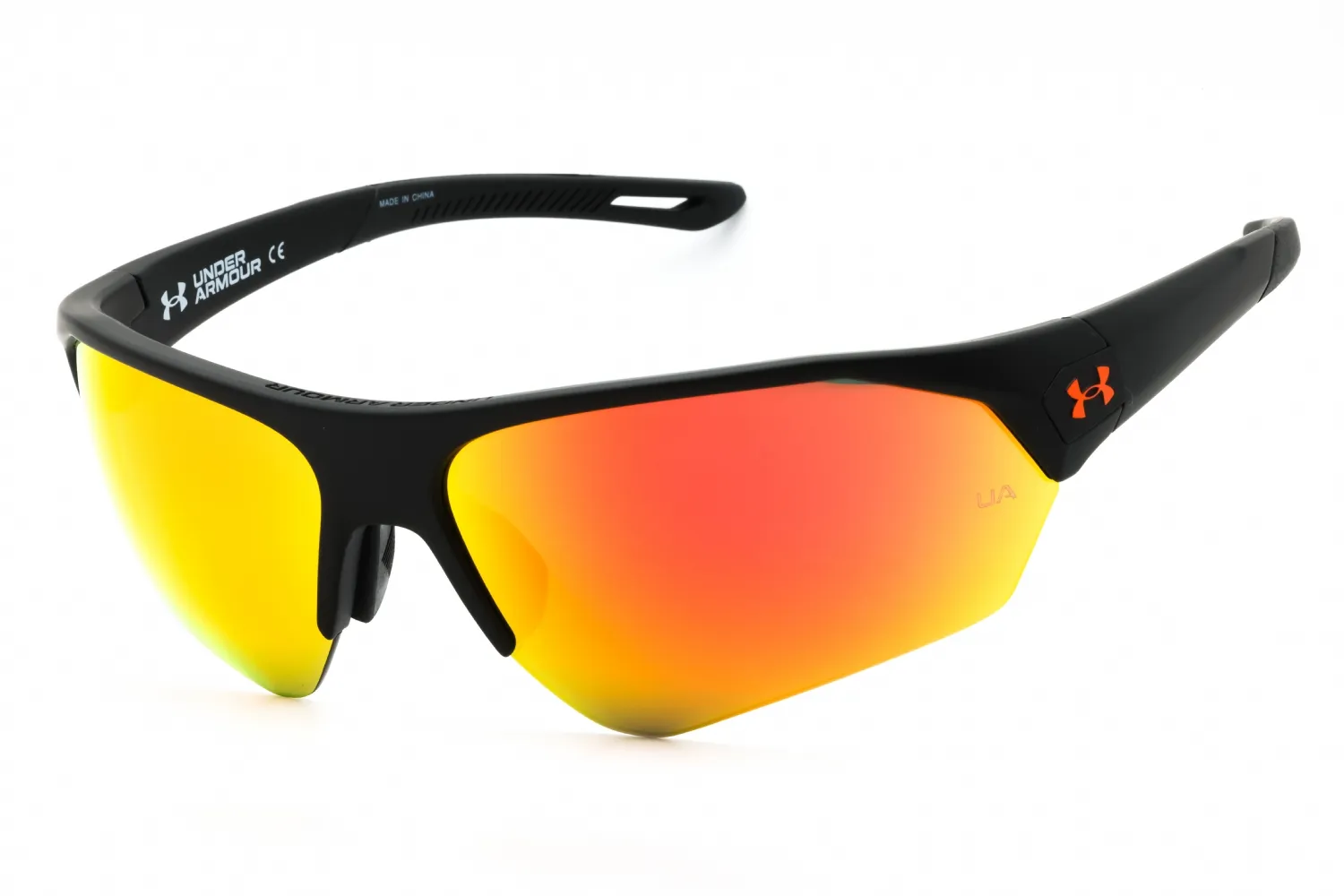 UNDER ARMOUR UA 0001/G/S 0RC2 7F Sunglasses Black Orange 66mm Men