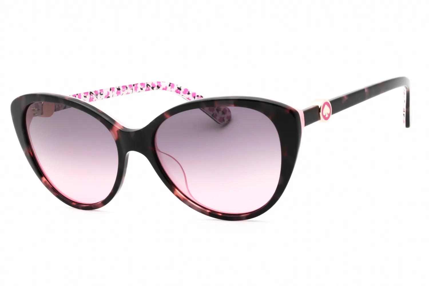 Kate Spade VISALIA/G/S 0HT8 FF Sunglasses Pink Havana 55mm Women